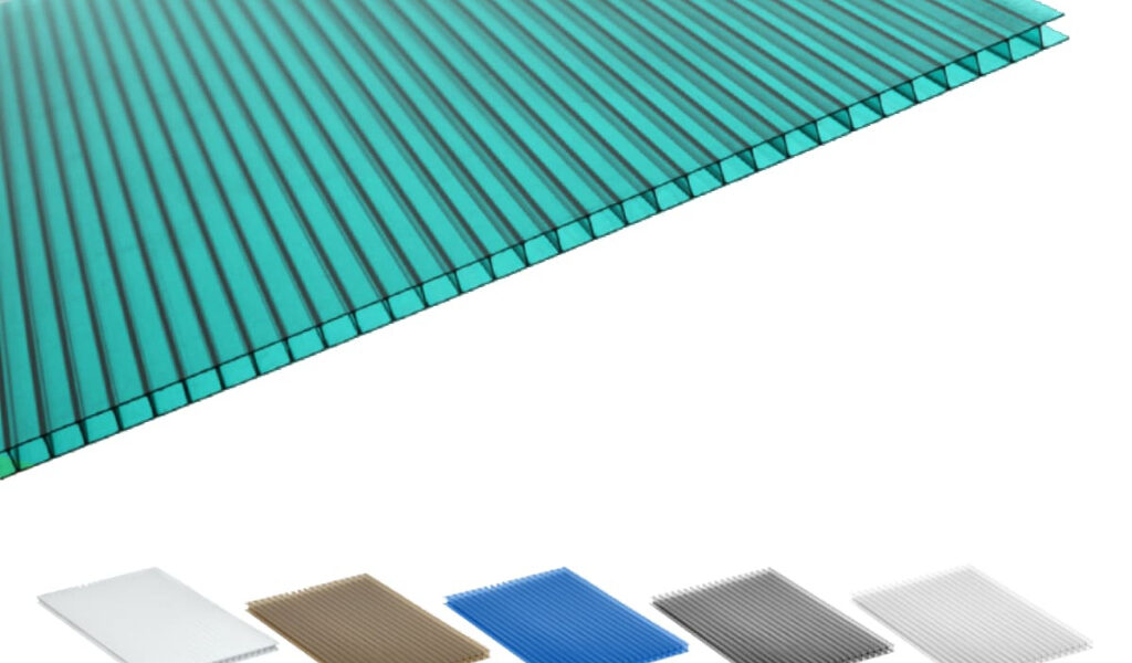 Chapa de Policarbonato Alveolar para Toldo e Coberturas Fumê e outras cores 1,05mts x 6,00mts x 4mm