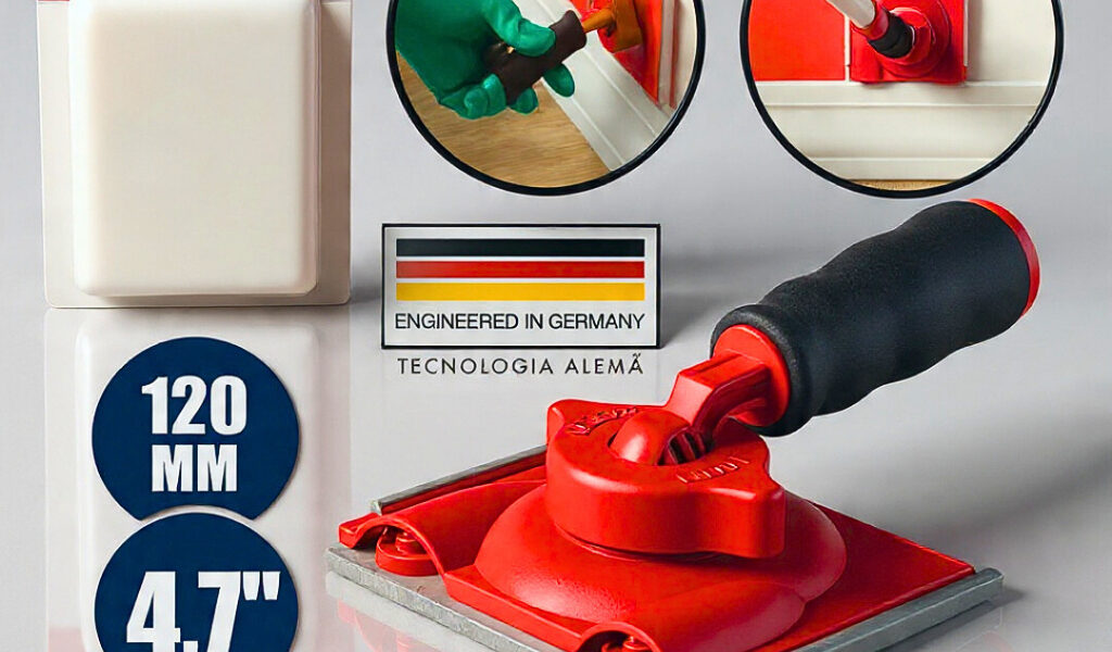 Pad Para Recorte de Pintura Canto 120mm Acabamento com Cabo Ajustável e Refil para Pad Opcional