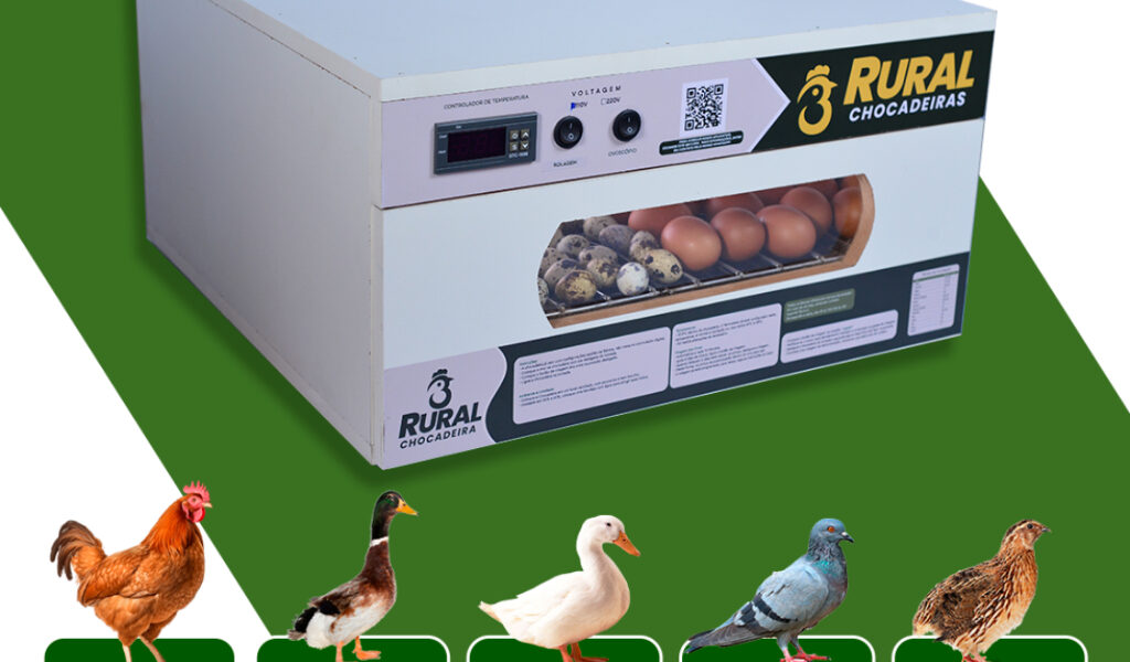 Chocadeira Elétrica 100 a 120 ovos de Galinha ou 220 ovos de Codorna + APP Atualizado