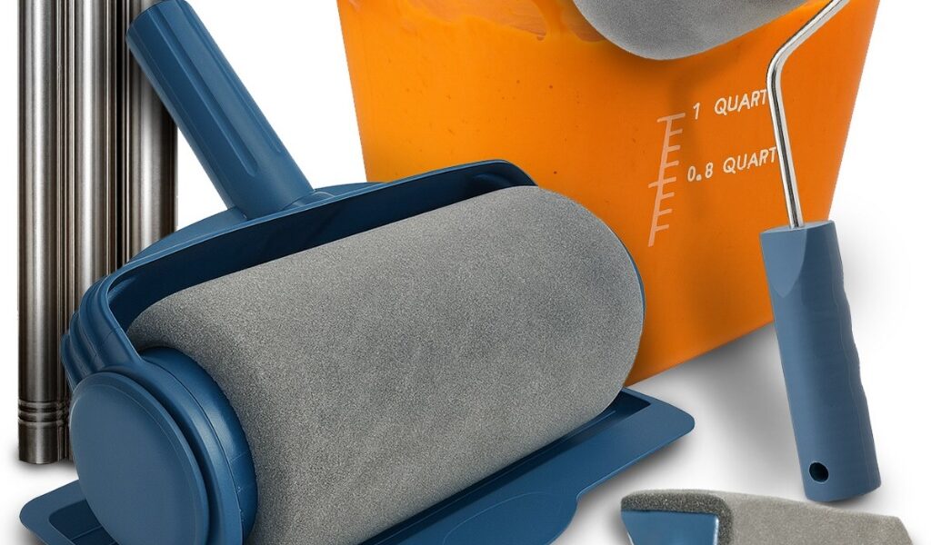 Rolo de Pintura Com Reservatório Rolo de Pintar Parede Rolinho De Tinta Para Parede