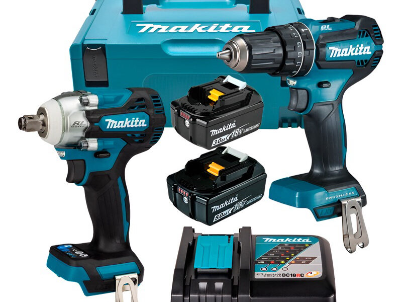 Kit Parafusadeira e Chave de impacto Makita profissional