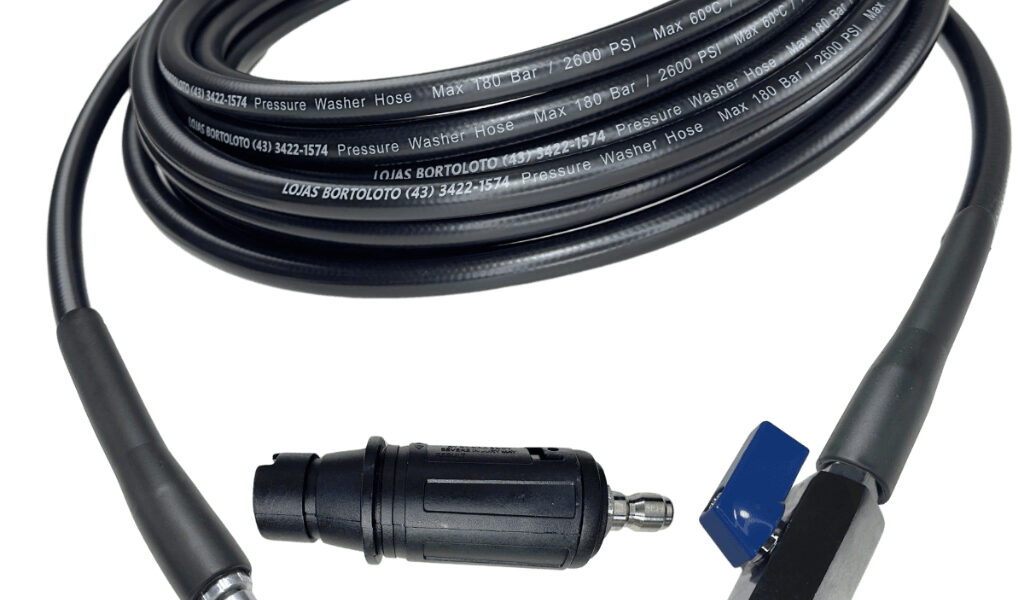 Mangueira de Engate Rápido e Registro para Lavadora Wap Ousada WL 2610/2660/1820, Wap Combate 2600 e Extreme Turbo 2800