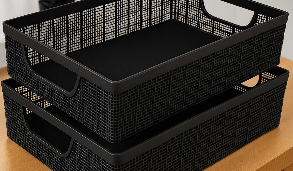 Kit Cestos Organizadores 2 Litros Multiuso Banheiro Cozinha de Multiuso Jaguar