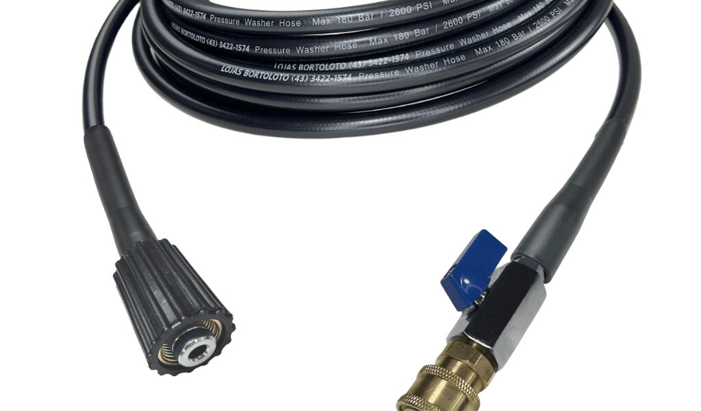 Mangueira de Engate Rápido c/ Bico Colorido p/ Lavadora Alta Pressão Electrolux, WAP, Vonder e Lavor