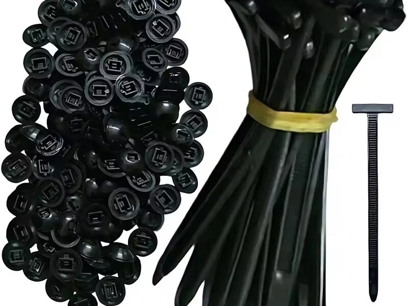 Kit 100/50/20/10Unidades Abraçadeira Nylon Enforca Gato Fivela Cinta Plástica Tipo T Universal Travamento Automático Car