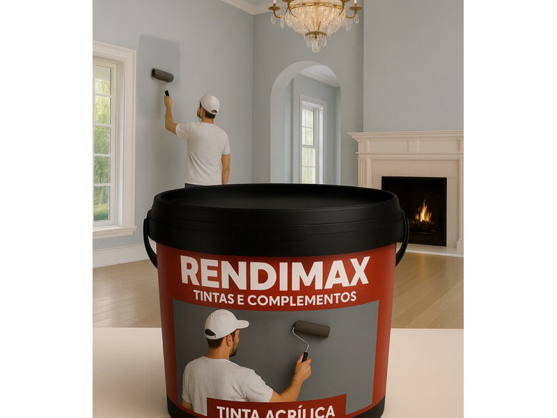 Tinta Acrílica Premium Rendimax 18L – Ideal para Paredes Internas e Externas