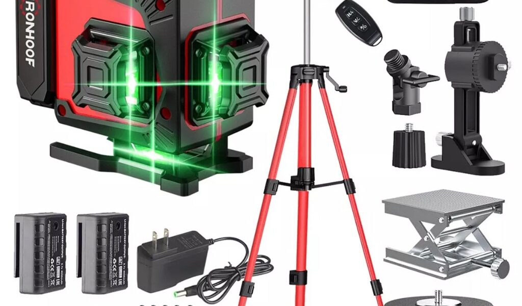 Nível A Laser Verde 16 Linhas Profissional Autonivelante 360 Grau