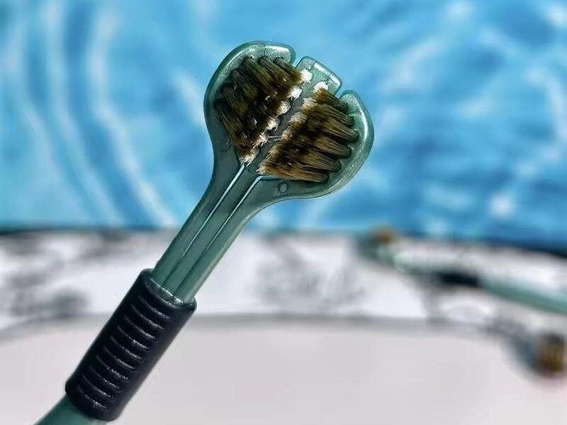 Escova De Dentes De Três Lados De 360 Graus Cerdas Macias Cabeças Duras Pacote com dois