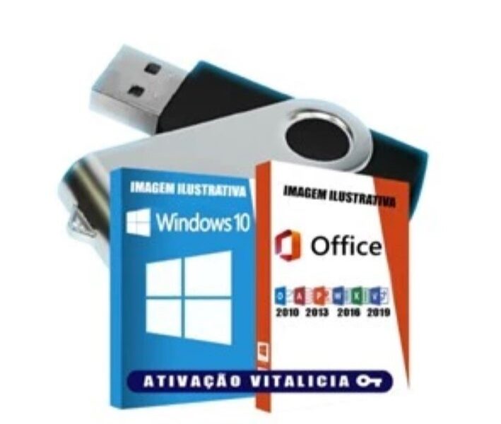 Pendrive Kit formatação Windows 10 + Programas