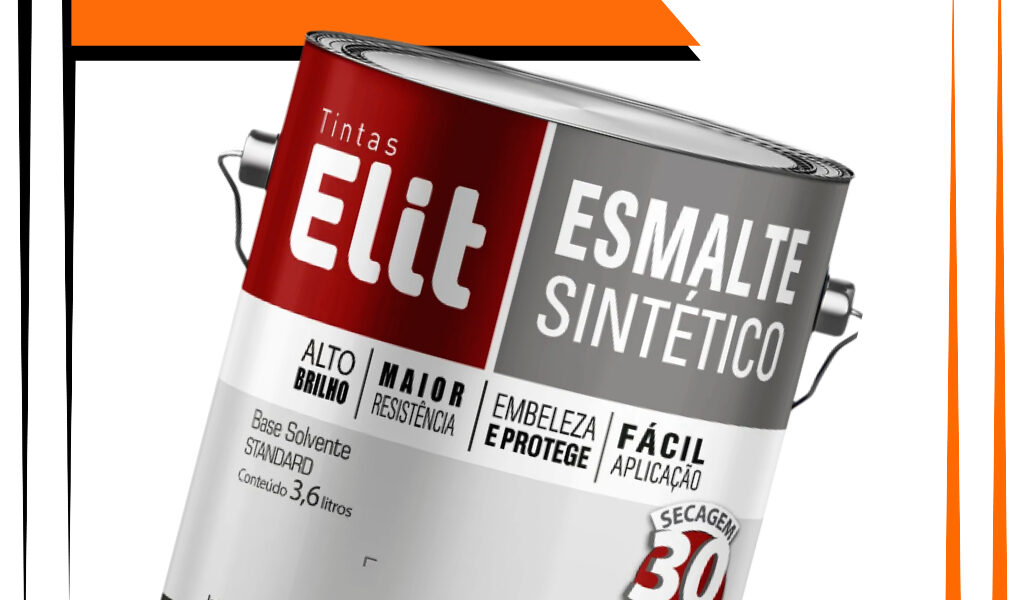 Esmalte Sintético Elit 3,6L Alto Brilho para Metais e Madeiras