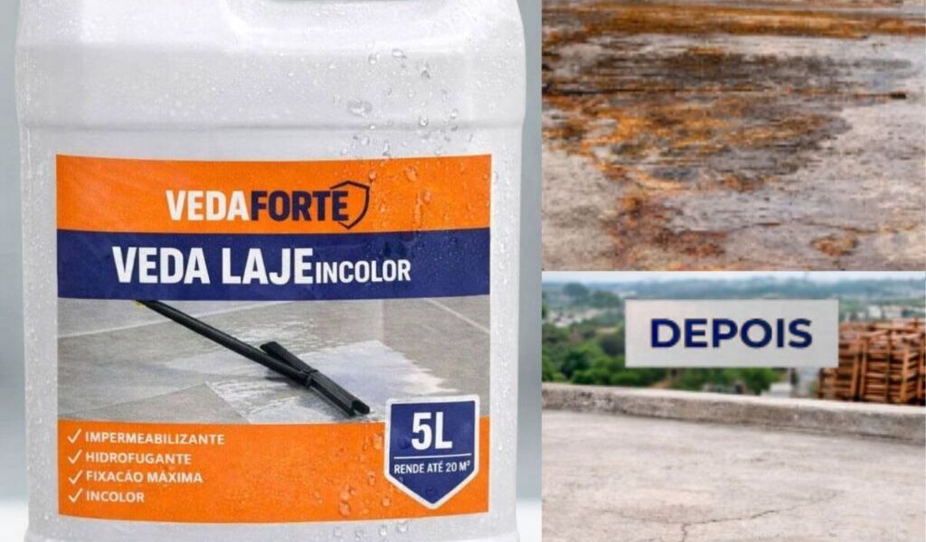 Impermeabilizante para infiltração Hidrofugante Anti Mofo Para Lajes, Paredes, Telhados, Muros