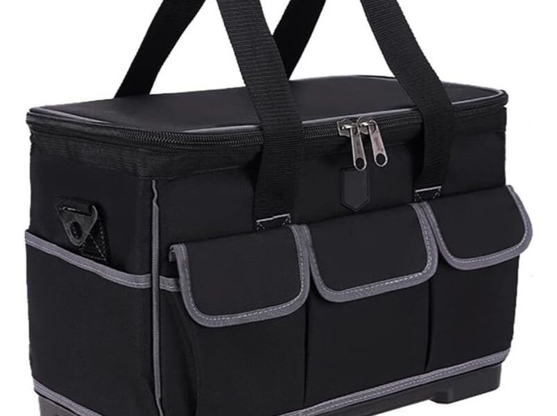 Bolsa Ferramentas 15/17/20" c/ Fundo Plástico Resistente e À Prova d'Água - Alta Qualidade