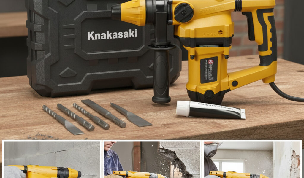 Martelete Perfurador e Rompedor Profissional 1600W 3,4 kg SDS Plus Com Kit e Maleta