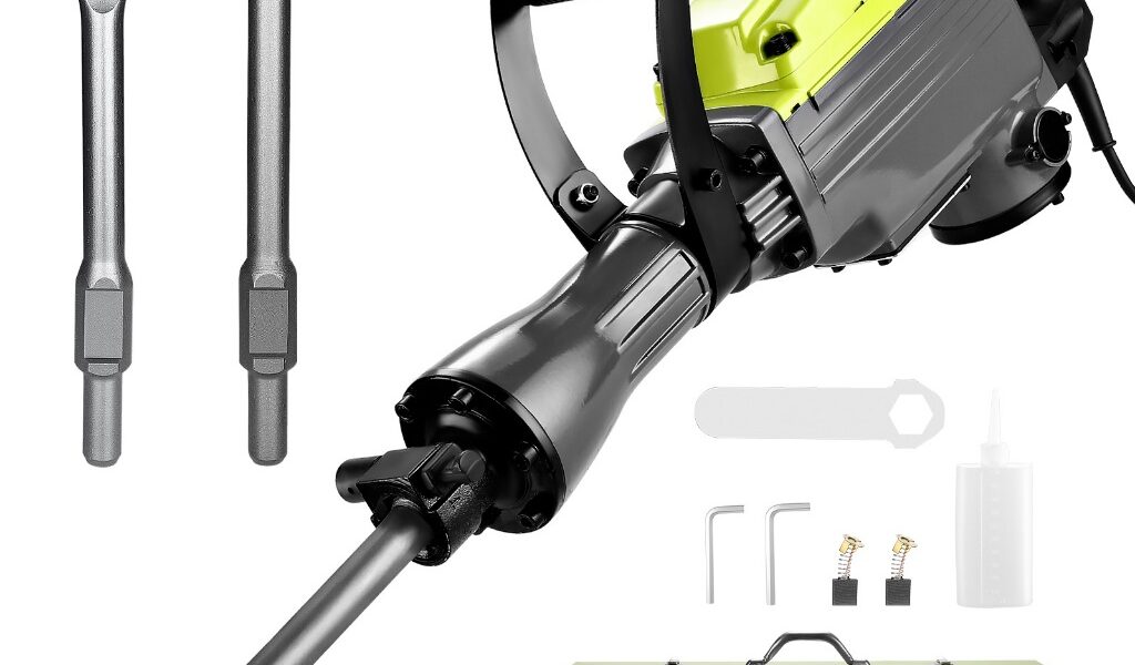 Martelo Hidráulico de Demolição1800W Rompedor de Concreto Caixa de Ferramentas DESOON