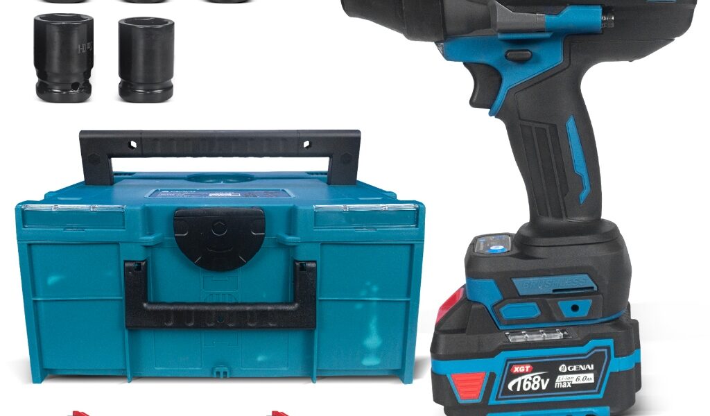 Brushless Chave Elétrica de Impacto 168V 2000NM Bateria Longa Duração 800W Frete Grátis