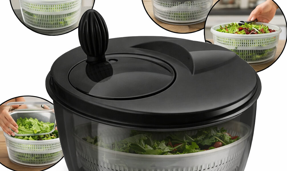 Centrífuga De Salada Secador Verduras Manual 4l