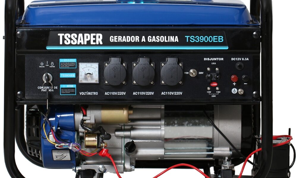 Gerador de Energia a Gasolina 3,75kva C/ Partida Elétrica e AVR 110/220V Tssaper