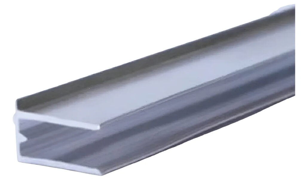 Perfil U Alumínio 4mm 6 Metros p/ Policarbonato Acabamento e Vedação