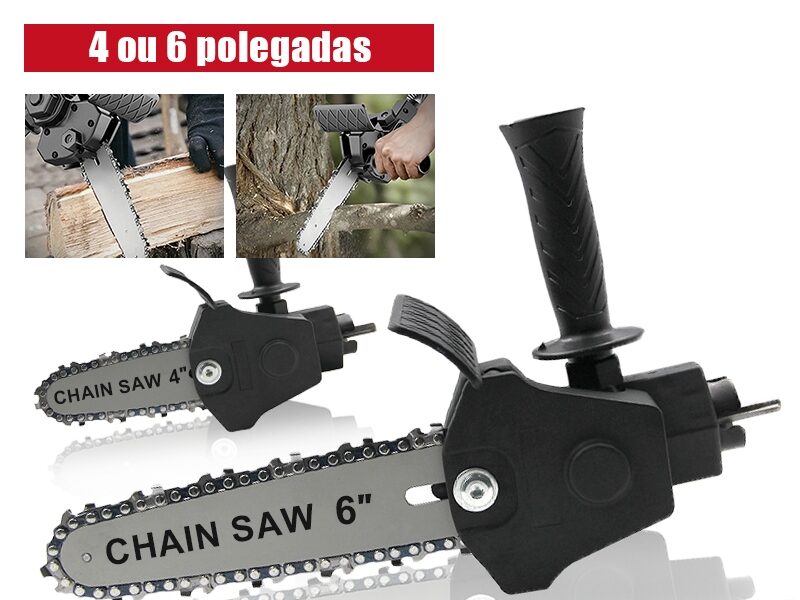 4/6 Polegadas Adaptador Portátil Motosserra para Furadeira e Parafusadeira