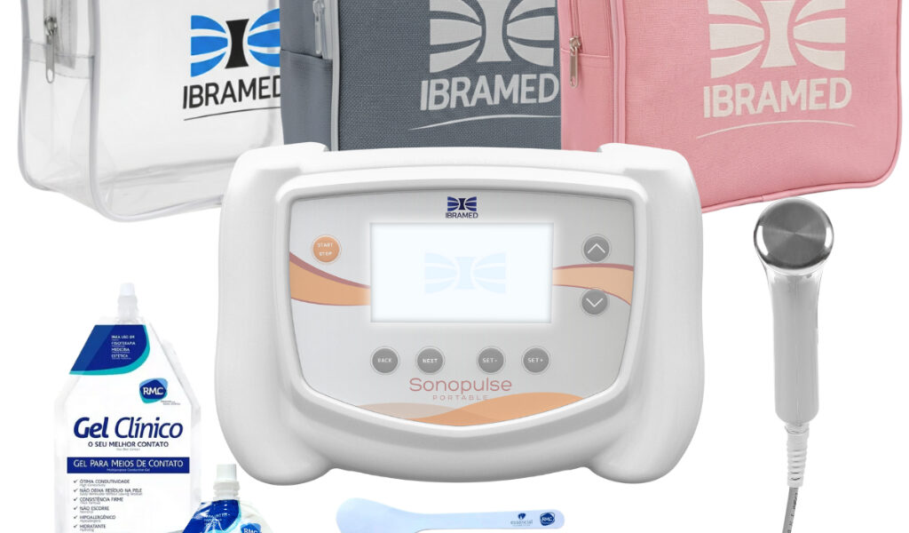 Ultrassom Ibramed Sonopulse Portátil 1 e 3MHz, 1Mhz e 3Mhz Aparelho Original Com Brindes