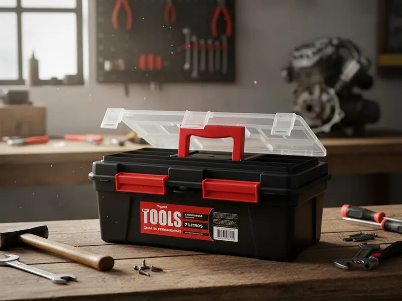 Maleta Caixa de Ferramentas Pesca Alta Resistente Reforçada Organizadora Promoção Envio Imediato