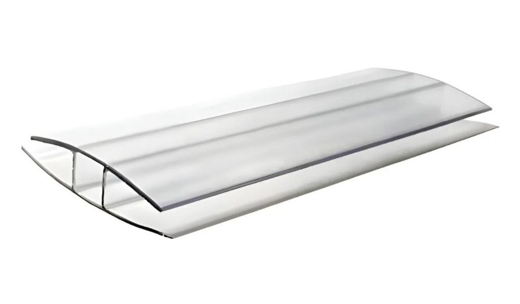 Perfil H Emenda Em Policarbonato 4mm e 6mm Incolor 6mts