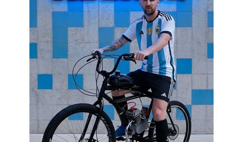 Bicicleta Motorizada 80cc Coroa Freio a Disco Banco Xr Carenada Vermelho ARO 29 DIANTEIRO (MONTADA)