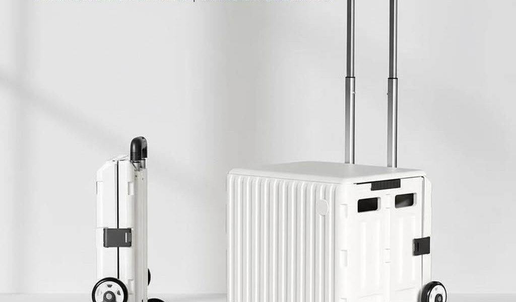 Carrinho de Compras Durável Dobrável com Pega Ajustável | Ideal para Lavandaria, Mudanças e Organização Doméstica