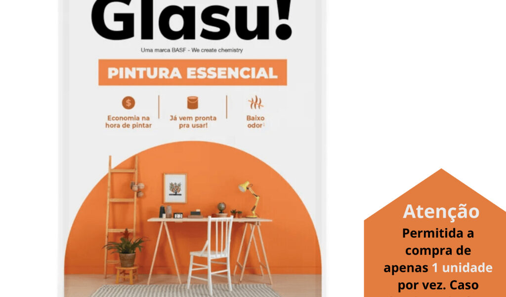 TINTA GLASU ACRILICO FOSCO PINTURA ESSENCIAL 18L BRANCO NEVE