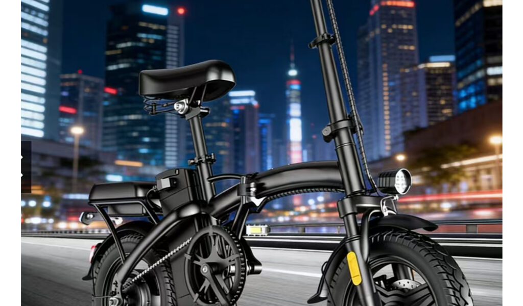 Bicicleta elétrica dobrável para adultos NUDA, pedal tripulado, compras ao ar livre, viagem