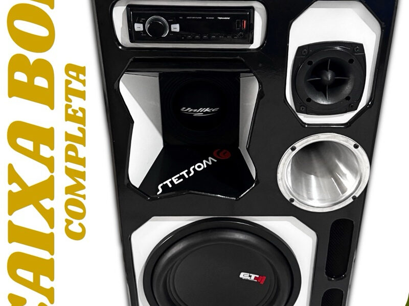 Caixa Bob Residencial Som Automotivo Caixa Completa Bluetooth MP3 Grave de 12 Pol E Médio de 10 Pol