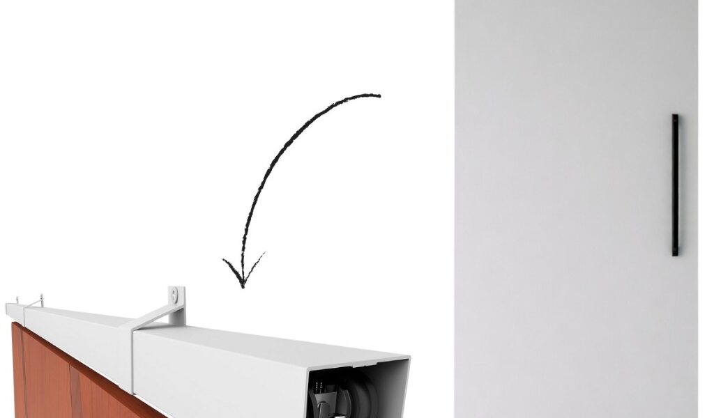 Kit para Porta de Correr Trilho Alumínio bipartido cor BRANCA 1,20MT,1,4MT, 1,5MT ,1,6MT, 1,8MT, 2,0MT,2,4MT