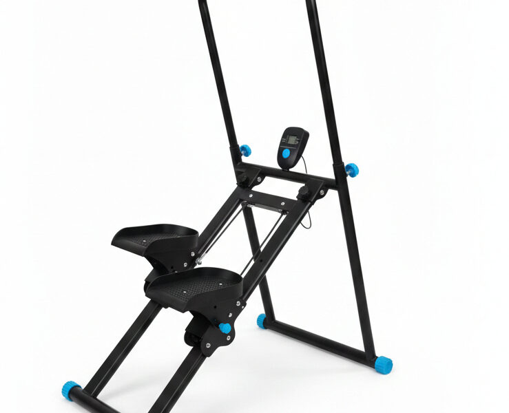 Aparelho Simulador de Escada Profissional Monitor LCD Doméstico Dobrável Reforçado 150kg