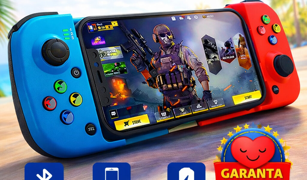 Controle Gamepad Bluetooth 5.3 Sem Delay joystick Retro Game Sem Fio Recarregável Android/iOS/PC