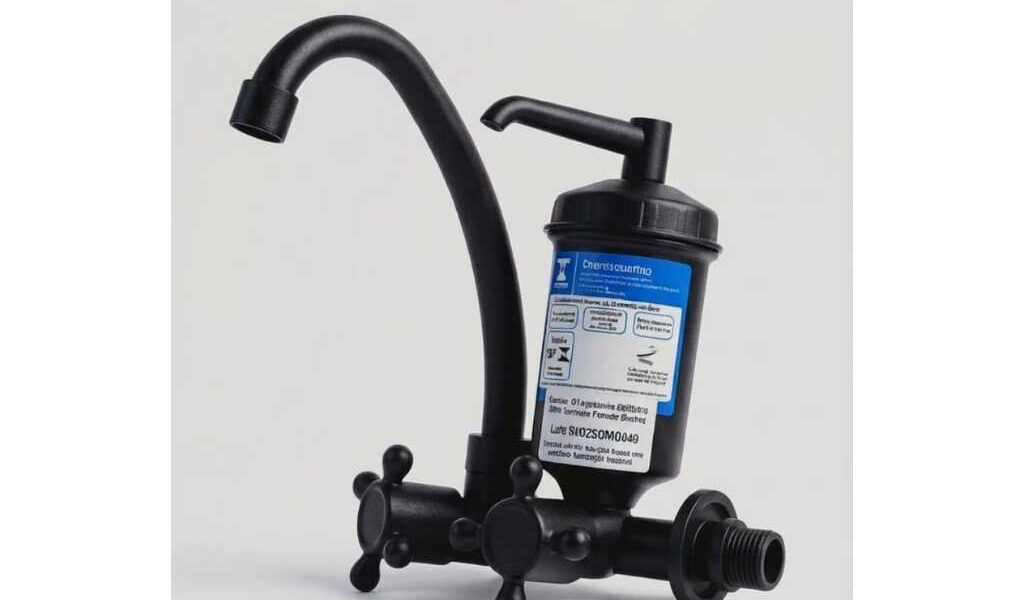 Torneira C/Filtro Bica Móvel de Parede - Hidrotec/crystalina PRETA