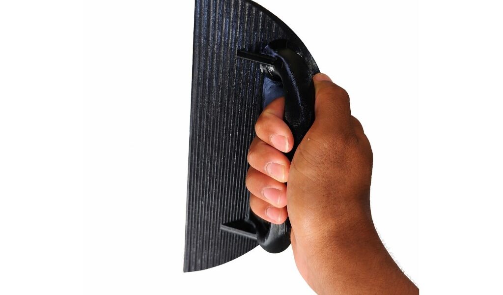 Lixadeira de Parede Manual de Canto 3 em 1 Meia Lua com Velcro para Acabamento e Cantos