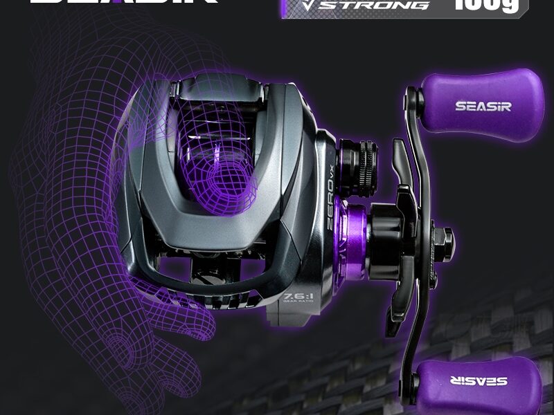 Seasir ZERO-VX 133g BFS Carretel De Pesca De Arremesso Ultraleve 7.6 : 1 Relação De Engrenagem De Alta Velocidade 6 + 1B