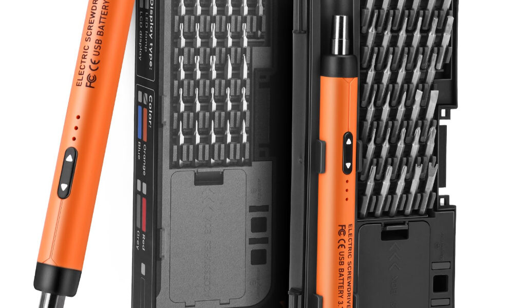 Chave de fenda elétrica de precisão recarregável 38 em 1 com cabeça magnética