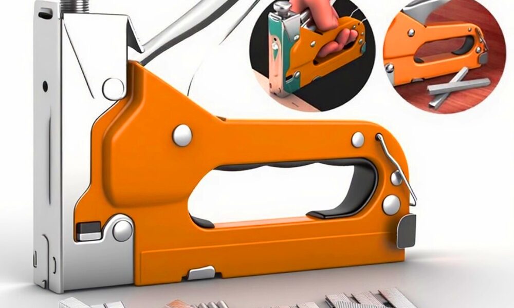 Grampeador Tapeceiro Profissional 3 Em 1 + 900 Grampos