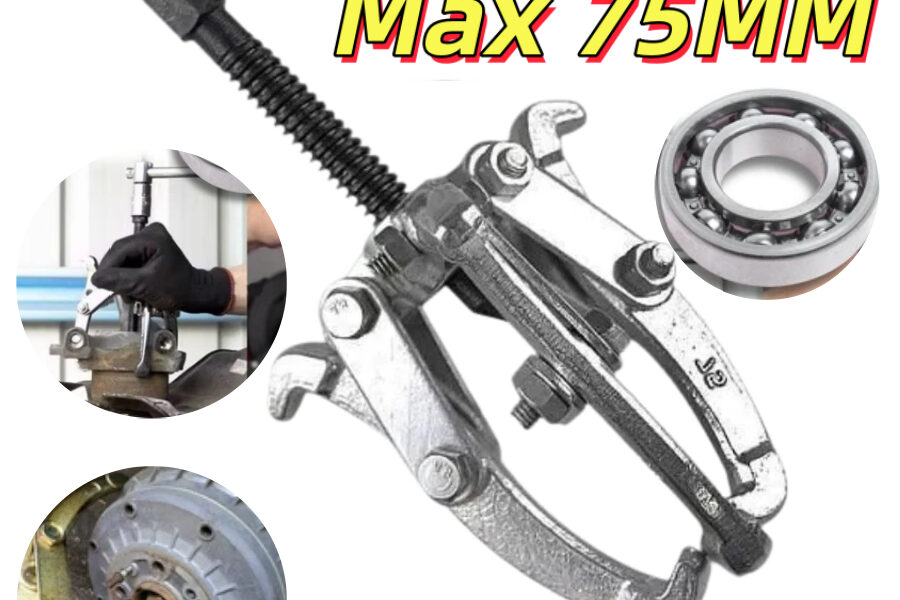 Saca Rolamento e Polia 3Polegadas 75mm Aço Saca Polia Manual 3 Garras Metal Extrator
