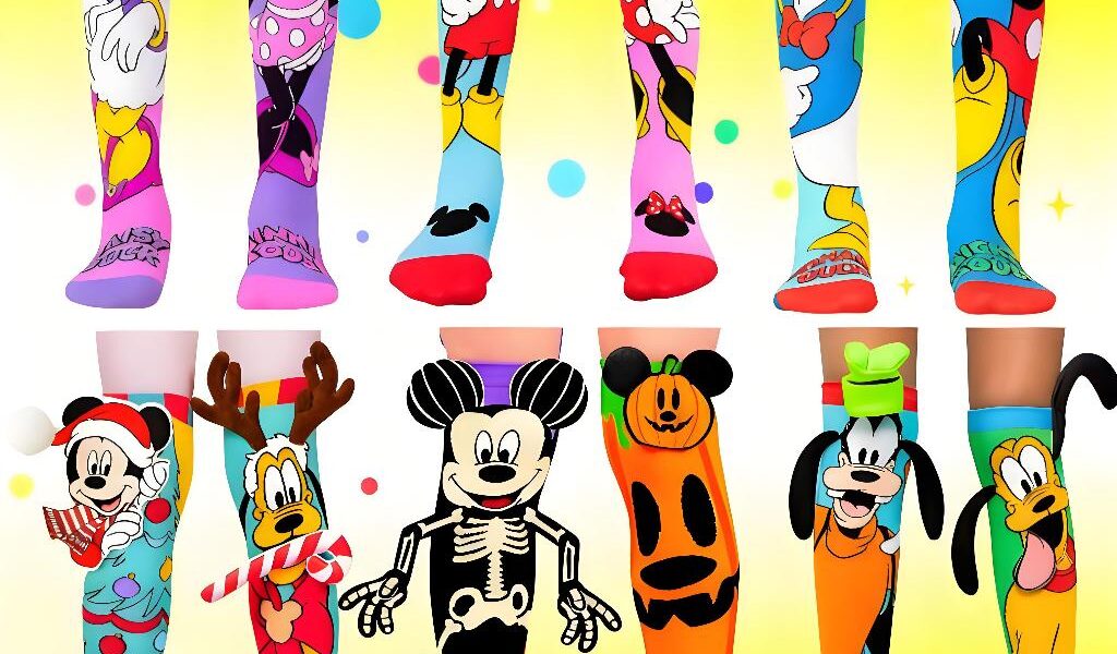 Meia 3D Cano Alto Volta às Aulas - Meia Patty Algodão Premium Personagens Divertida para Crianças