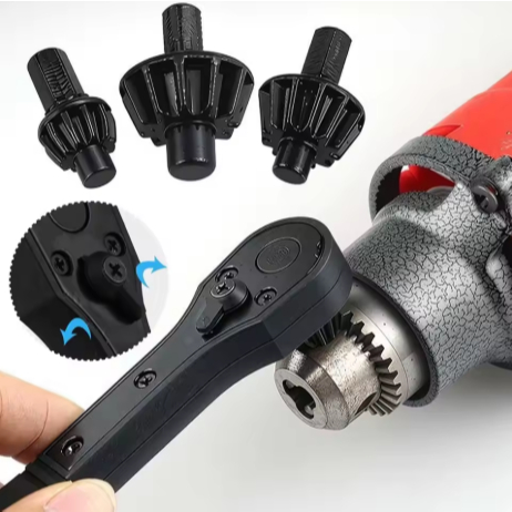 Conjunto de 4 chaves de mandril de ferro para furadeira