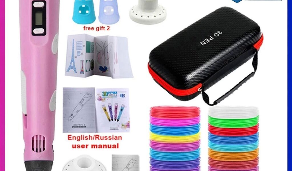 Caneta De Impressão Mágica 3D Grátis 10M DIY PLA Filamento Desenho Brinquedo Presente De Aniversário Criança ABS Tela LC