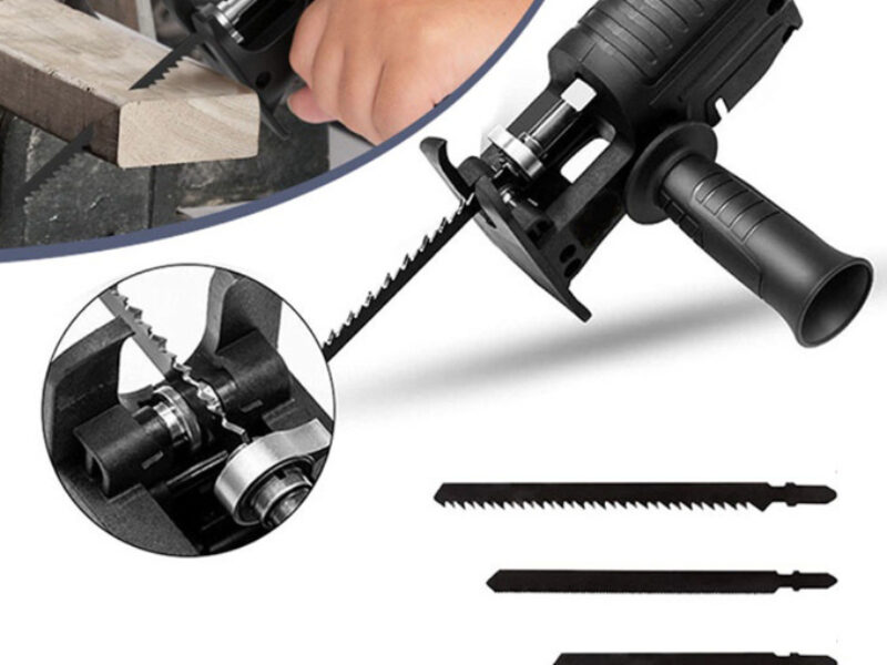 Kit Serra Elétrica Tico Tico Para Furadeira E Parafusadeira Ferramenta De Corte Madeira