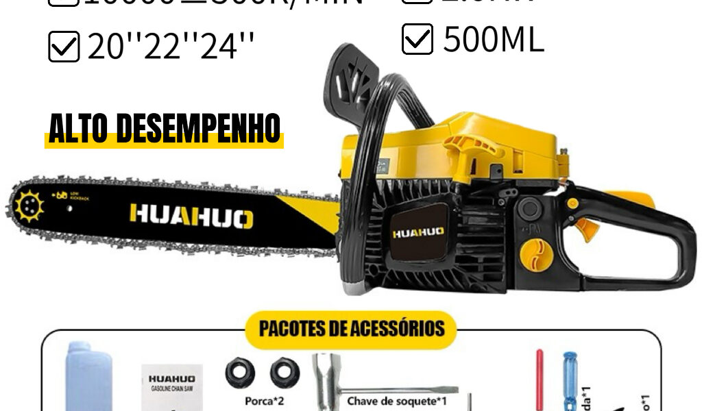 20/22/24 Polegadas 52CC Motosserra Portátil Gasolina Serra De Aço Original~~