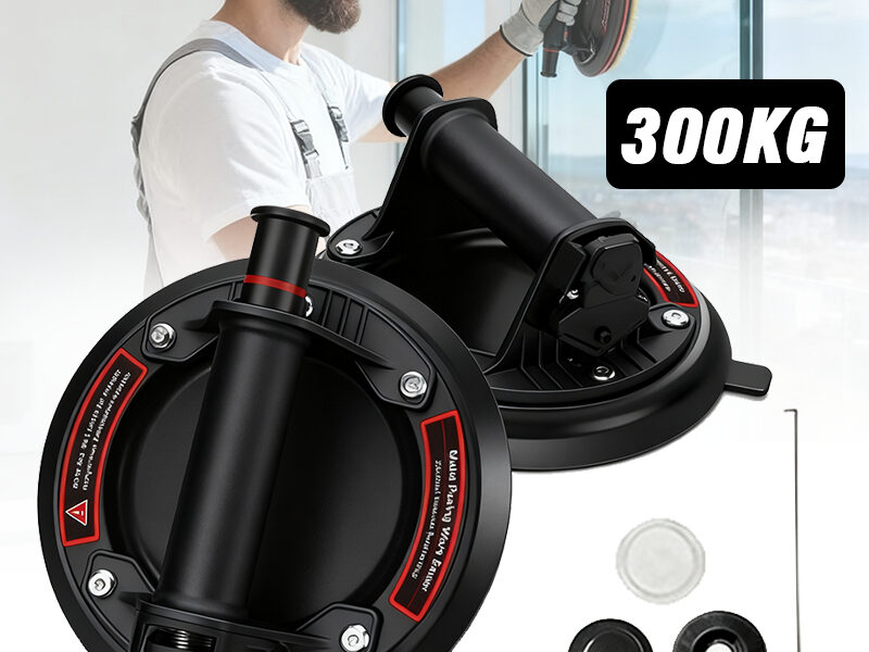 KIT 2 Ventosa Sucção 300kg Vacuo Profissional Para Vidro Marmore Ventosa Profissional