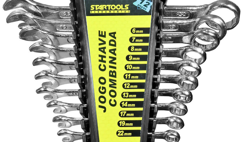Jogo De Chave Combinada Com 12 Peças De 6mm a 22mm