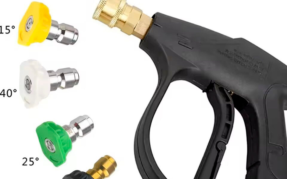 5 Pçs Bico Alta Pressão Engate Rápido Esguicho Para Pulverização Lavadora Rotativo 360º Cinco Cores