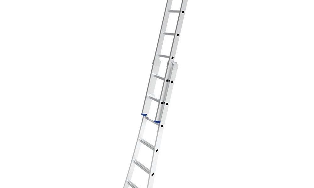 Escada Extensível 3x1 2x7 Degraus em Alumínio Suporta 150kg Robusta 3 Posições Uso - MOR