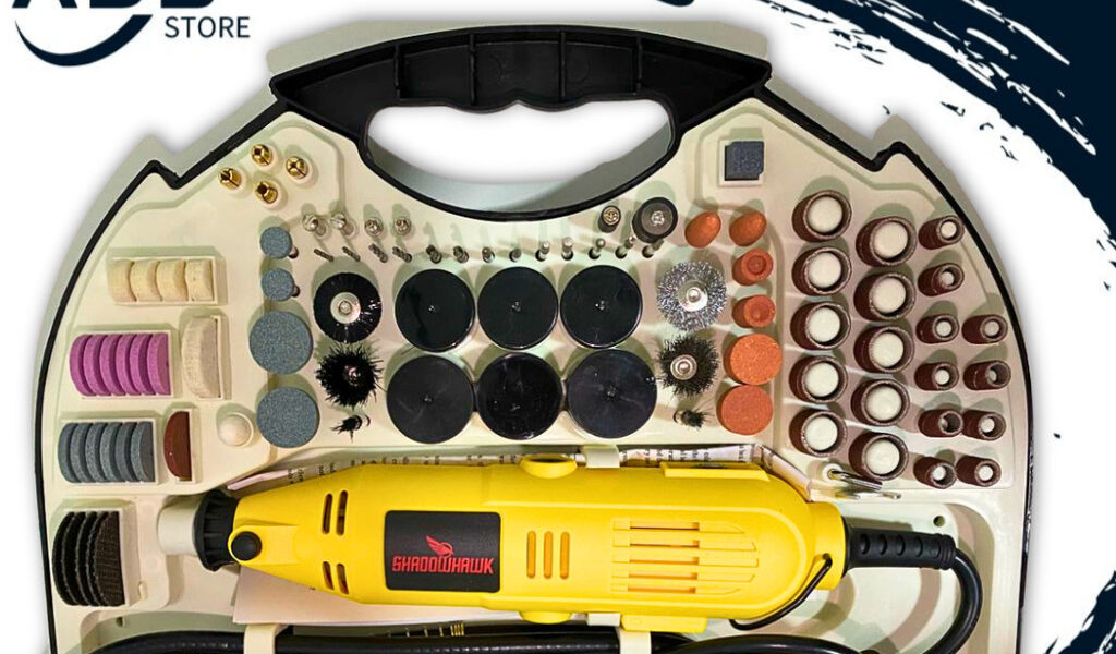 Mini Retifica Profissional 130W 210 Peças Com Maleta Extensor Lixadeira 110V-220V